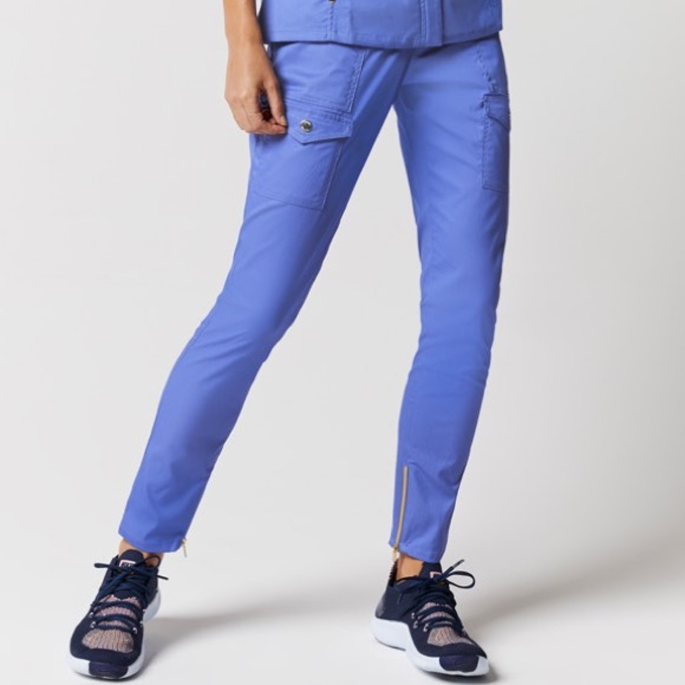 Jaanuu Skinny Cargo Pant - Ceil Blue - NWT
